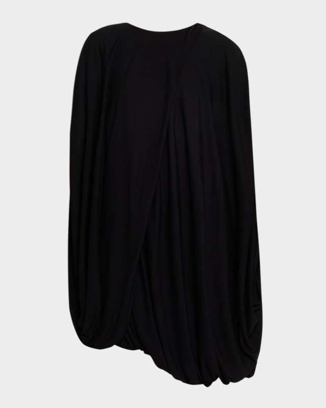 Draped Bubble Mini Dress